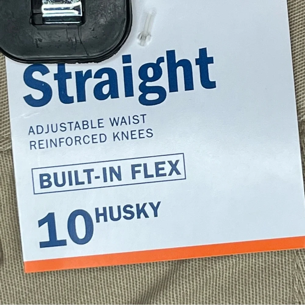 Old Navy Straight built-in flex uniform‎ pants khaki Size 10 husky